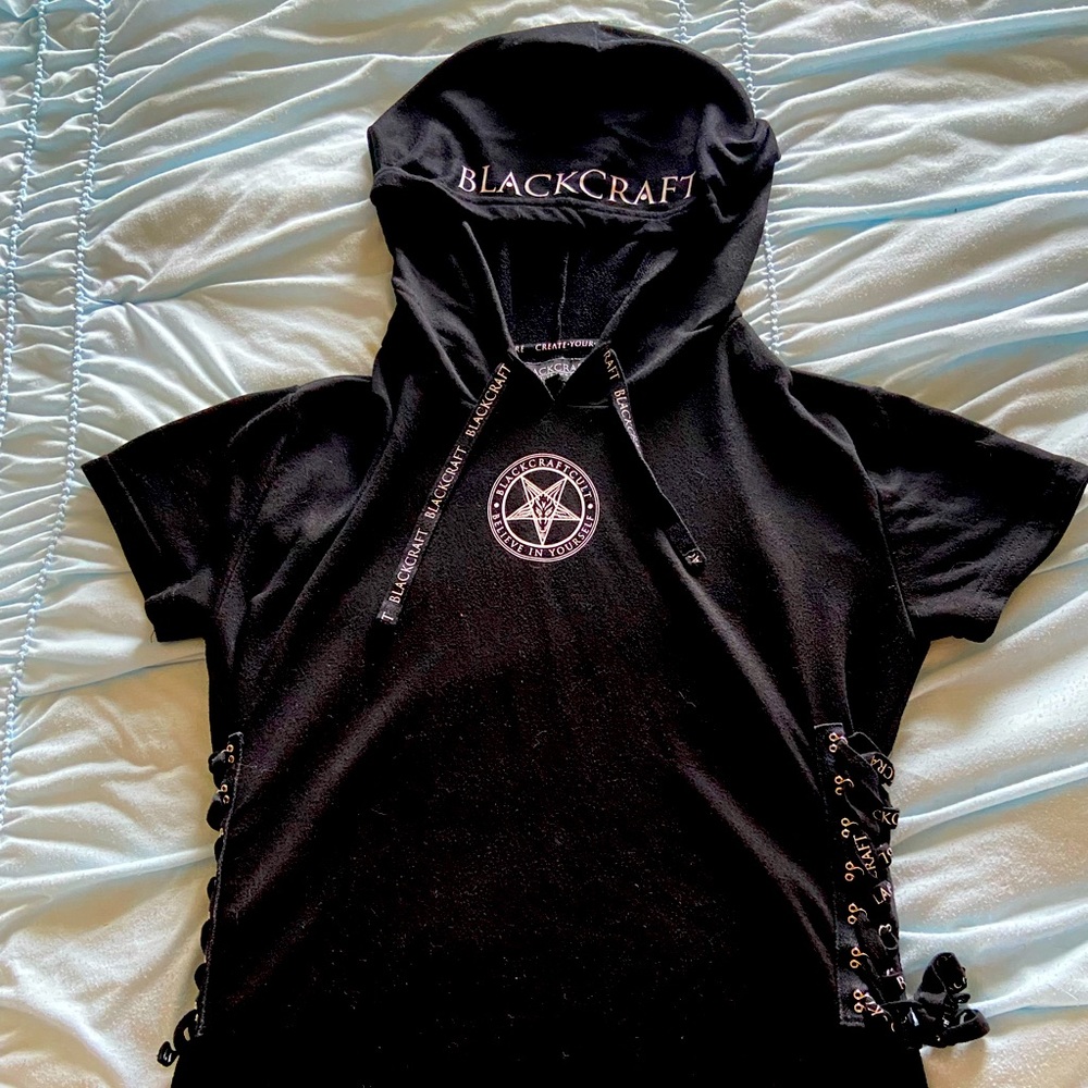 Blackcraft Cult Short Sleeve Hoodie Tunic